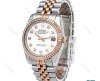 ساعت رولکس مردانه دورنگ رزگلد صفحه سفید ایندکس نگین Rolex-6120-G