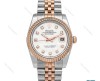 ساعت رولکس مردانه دورنگ رزگلد صفحه سفید ایندکس نگین Rolex-6120-G