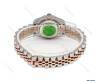 ساعت رولکس زنانه دورنگ رزگلد صفحه سفید ایندکس خط اسمال Rolex-6121-L