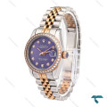 ساعت رولکس زنانه دورنگ رزگلد صفحه بنفش دورنگین Rolex-6303-L