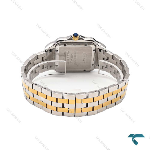 ساعت کارتیه پنته مردانه دورنگ طلایی Cartier-6306-G