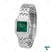 ساعت کارتیه Panthere زنانه استیل صفحه سبز مهندسی مدیوم Cartier-6491-L