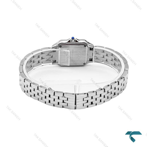 ساعت کارتیه پنته زنانه سیلور صفحه سبز مهندسی اسمال Cartier-6493-L
