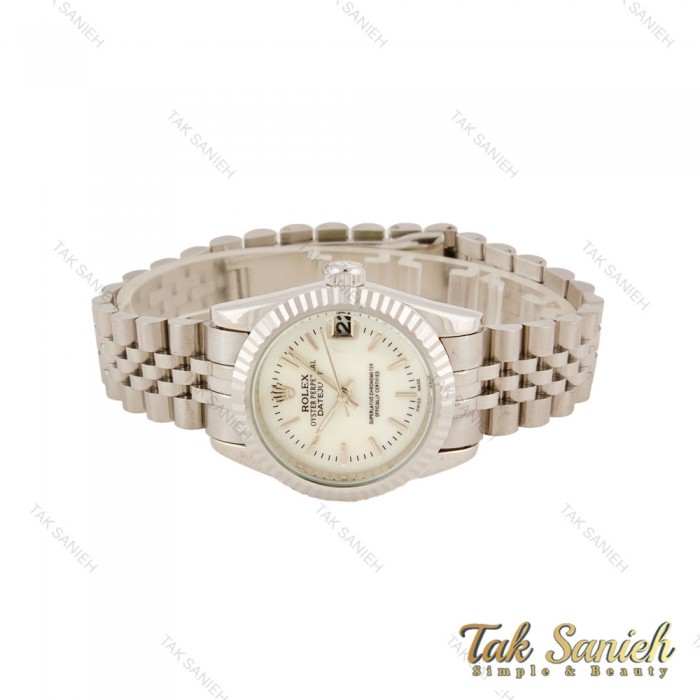 ساعت رولکس زنانه سیلور صفحه سفید خطی Rolex-5647-L