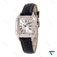 ساعت کارتیر سانتوس دومونت زنانه سیلور سرمه ای Cartier-6818-L