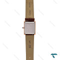 ساعت کارتیر تانک زنانه رزگلد بند چرم قهوه ای متوسط Cartier-6859-L