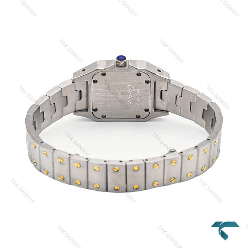 ساعت کارتیر سانتوس زنانه دورنگ طلایی اسمال Cartier-6862-L