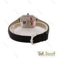 ساعت کارتیه سانتوس دومونت زنانه سیلور مشکی دورنگین Cartier-5678-L