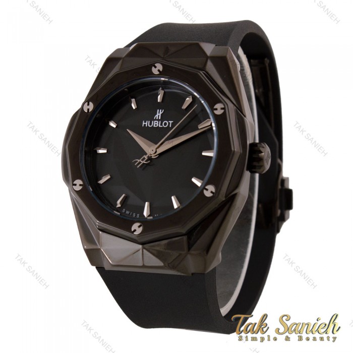 ساعت هابلوت مردانه چند ضلعی مشکی Hublot-5689-G