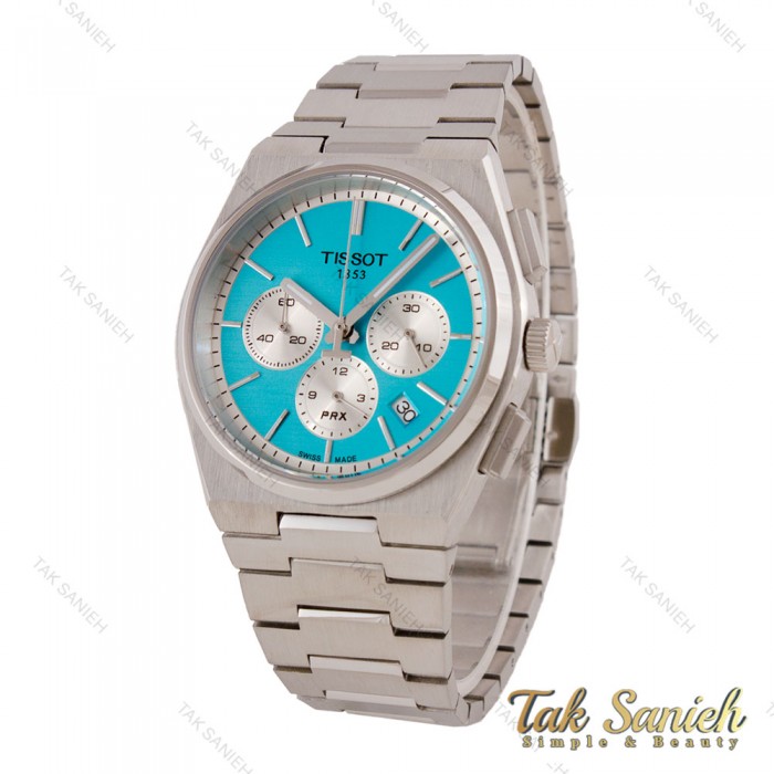 ساعت تیسوت PRX مردانه سه موتوره صفحه تیفانی Tissot-5703-G