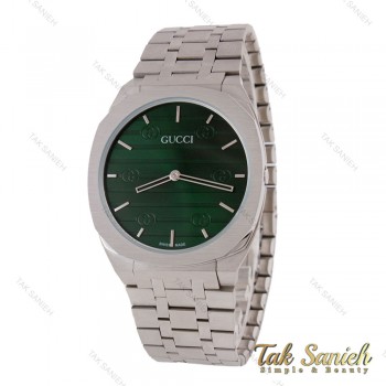 ساعت گوچی 25H مردانه استیل صفحه سبز Gucci-5734-G
