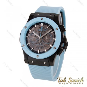 هابلوت مردانه کورنوگراف بدنه مشکی آبی آسمانی  Hublot-5744-G