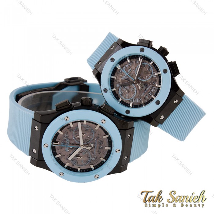 هابلوت ست سه موتوره کورنوگراف مشکی آبی Hublot-5746-S