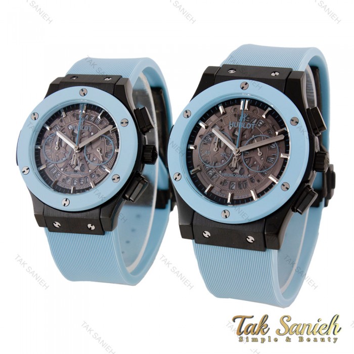 هابلوت ست سه موتوره کورنوگراف مشکی آبی Hublot-5746-S