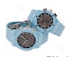 ست ساعت هابلوت سه موتوره کرنوگراف آبی آسمانی Hublot-5749-S