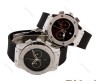 ست هابلوت سه موتوره کرنوگراف سیلور صفحه فول مشکی Hublot-5762-S