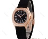 ساعت زنانه پتک فیلیپ آکوانات رزگلد مشکی دورنگین Patek-5767-L