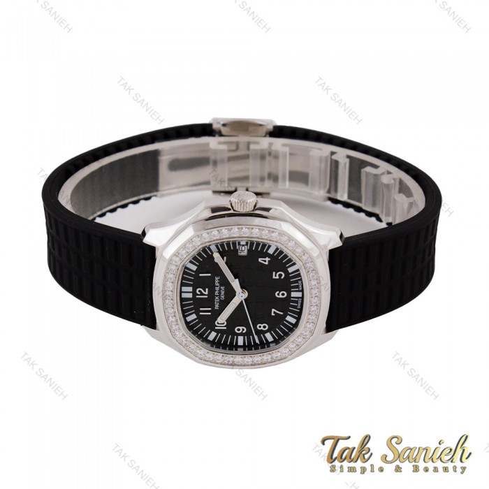 پتک فیلیپ آکوانا زنانه سیلور مشکی دورنگین Patek-5768-L