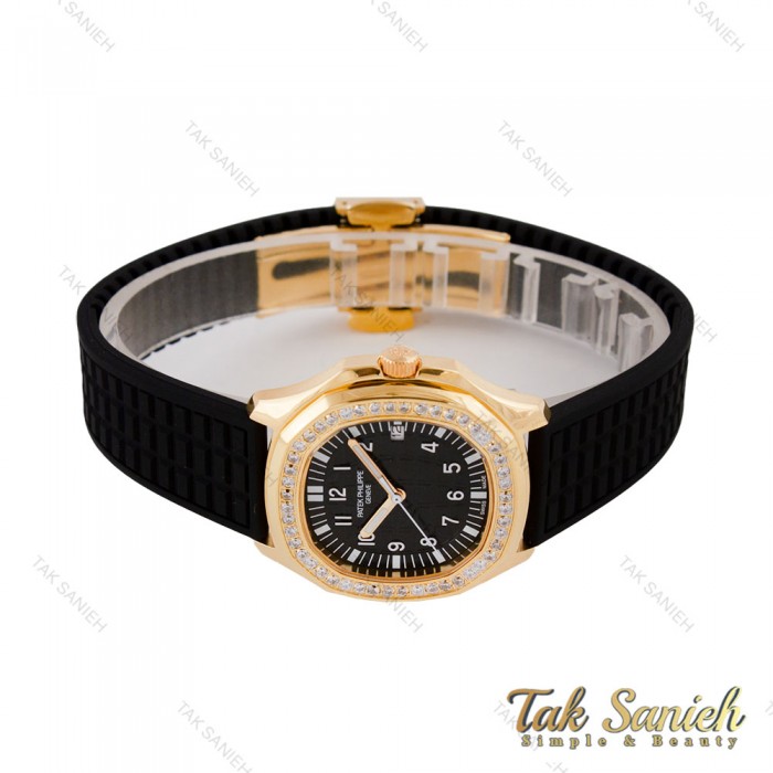 پتک فیلیپ آکوانا زنانه طلایی مشکی دورنگین Patek-5770-L