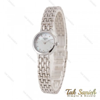 ساعت تیسوت Lovely زنانه ظریف سیلور صفحه سفید Tissot-5810-L