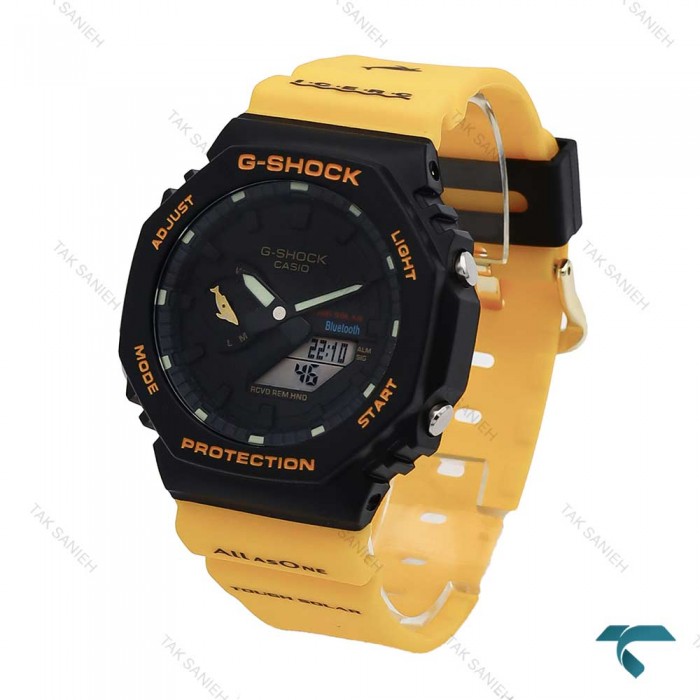 ساعت کاسیو جیشاک GA2100 مردانه زرد مشکی G-Shock-5811-G