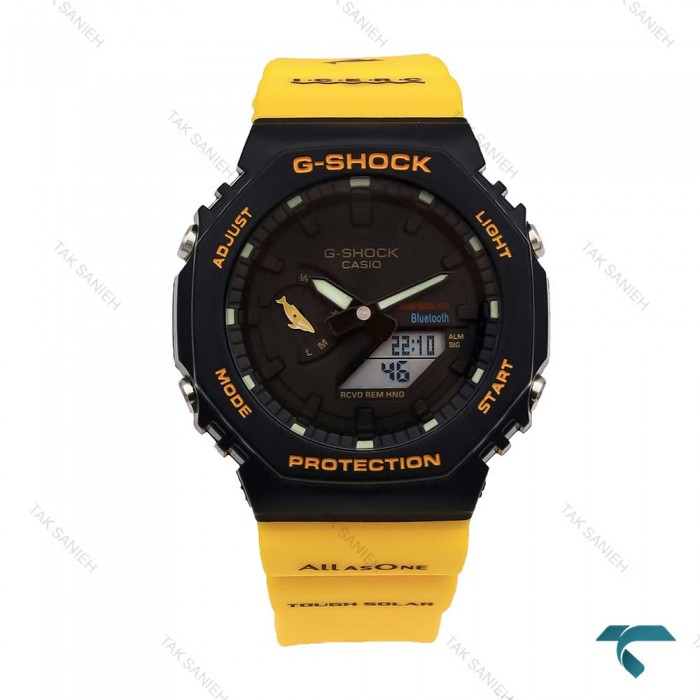 ساعت کاسیو جیشاک GA2100 مردانه زرد مشکی G-Shock-5811-G