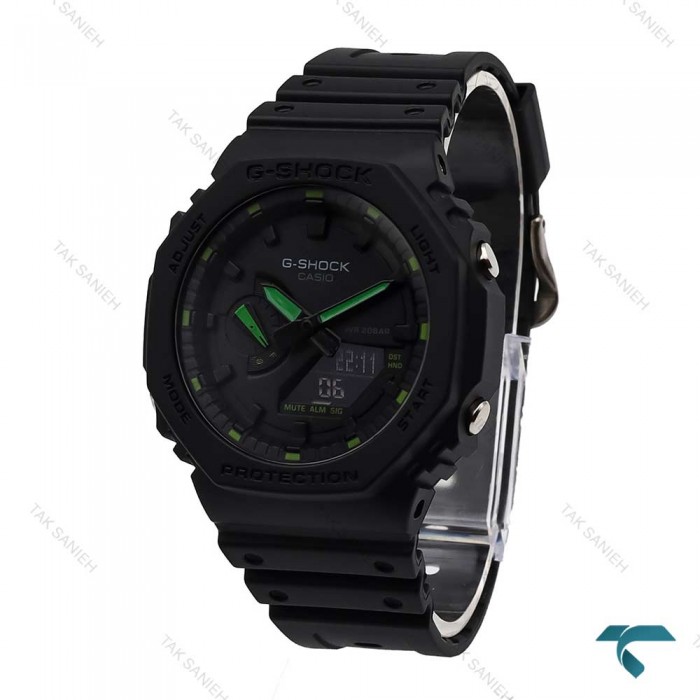 ساعت جیشاک GA2100 مردانه مشکی عقربه سبز G-Shock-5812-G