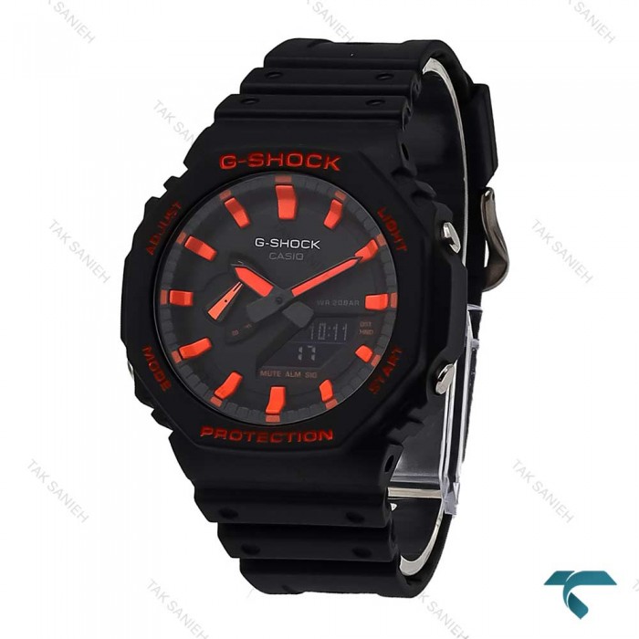 ساعت کاسیو جیشاک GA2100 مردانه مشکی عقربه قرمز G-Shock-5820-G