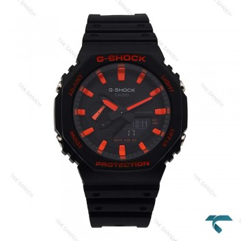 ساعت کاسیو جیشاک GA2100 مردانه مشکی عقربه قرمز G-Shock-5820-G