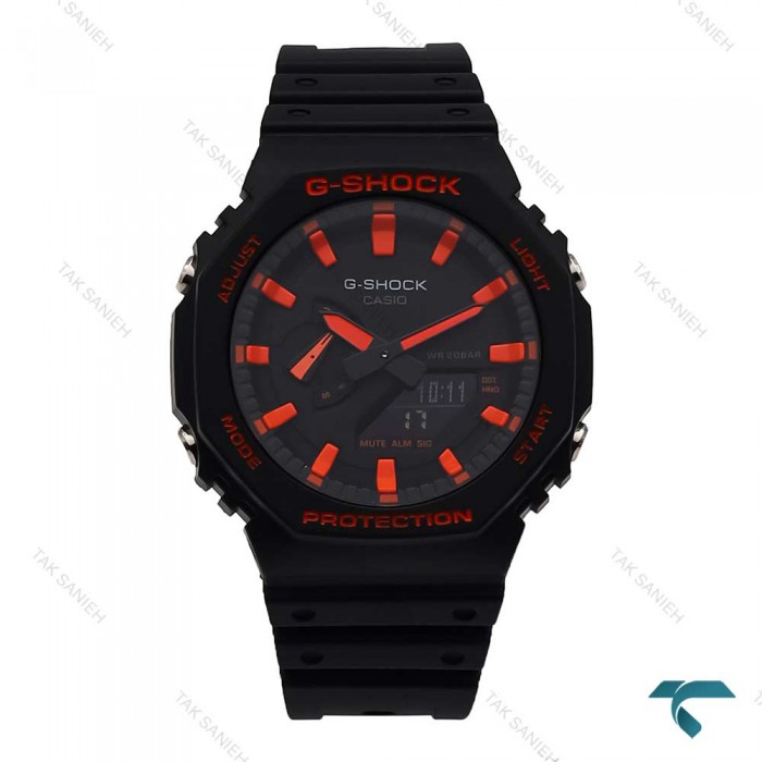 ساعت کاسیو جیشاک GA2100 مردانه مشکی عقربه قرمز G-Shock-5820-G