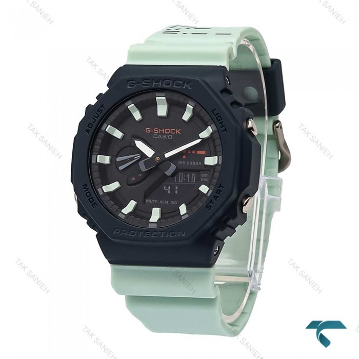 ساعت کاسیو جیشاک GA2100 مردانه مشکی سبز آبی G-Shock-5824-G