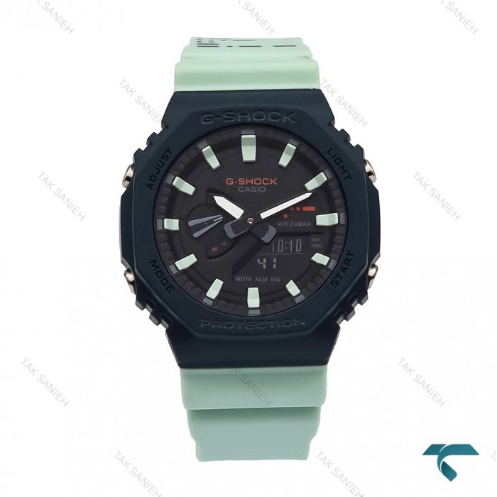 ساعت کاسیو جیشاک GA2100 مردانه مشکی سبز آبی G-Shock-5824-G