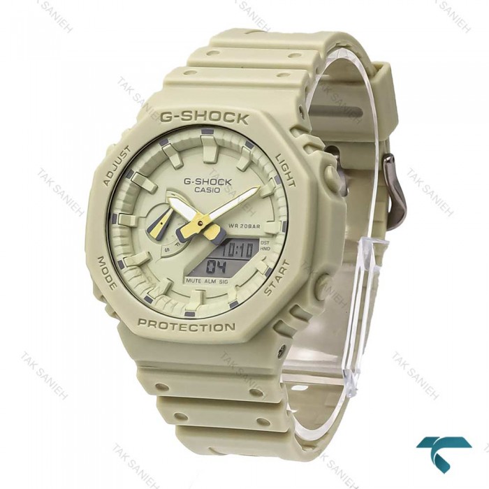 ساعت کاسیو جیشاک GA2100 مردانه کرمی G-Shock-5830-G