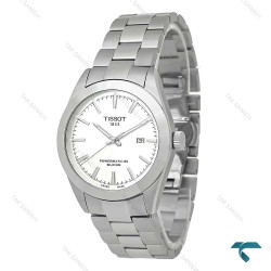 ساعت تیسوت پاورماتیک مردانه استیل صفحه سفید Tissot-7787-G