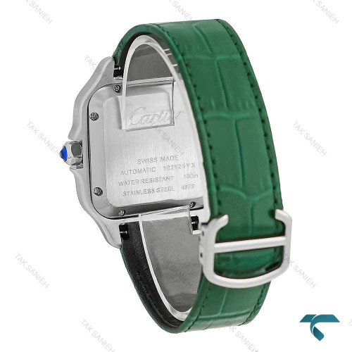 ساعت مچی کارتیه دسانتوس مردانه سبز Cartier-7822-G