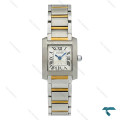 ساعت کارتیر تانک Française زنانه دورنگ طلایی اسمال Cartier-7905-L