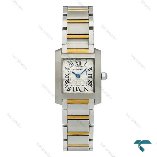 ساعت کارتیر تانک Française زنانه دورنگ طلایی اسمال Cartier-7905-L