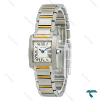 ساعت کارتیر تانک Française زنانه دورنگ طلایی اسمال Cartier-7905-L