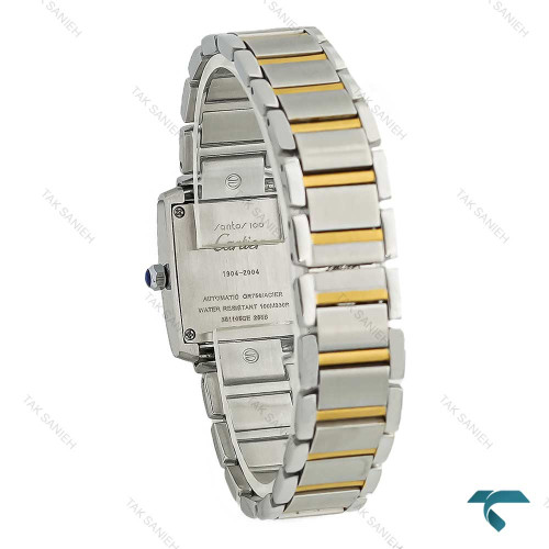 ساعت کارتیر تانک Française زنانه دورنگ طلایی اسمال Cartier-7905-L