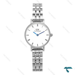 ساعت DW زنانه مینی گرد نقره ای ایندکس رومی DW-8007-L