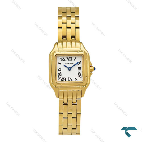 ساعت طلایی کارتیه پنته زنانه اسمال صفحه جدید Cartier-7258-L
