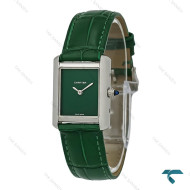 ساعت کارتیه تانک زنانه نقره ای سبز اسمال Cartier-8157-L