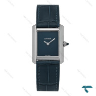 ساعت زنانه کارتیه تانک بند چرمی سرمه ای اسمال Cartier-8158-L
