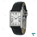 ساعت کارتیه تانک بند چرم مردانه تقویم دار Cartier-8190-G
