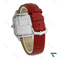 ساعت کارتیر سانتوس دومونت بند زرشکی متوسط Cartier-8192-G