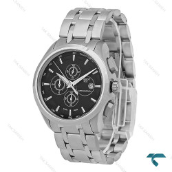 ساعت مچی تیسوت مردانه سه موتوره کرنوگراف استیل صفحه مشکی Tissot-8277-G
