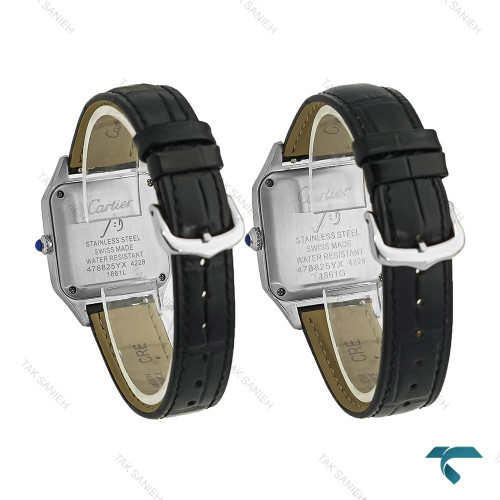 ساعت ست کارتیه سانتوس دومونت دورنگ طلایی Cartier-8306-S