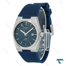 ساعت تیسوت پاورماتیک PRX مردانه استیل بند رابر سرمه ای Tissot-8650-G