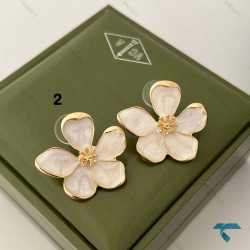 گوشواره میناکاری طرح گل Ghoshvareh-8543-L