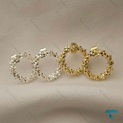 گوشواره گرد خاویاری Ghoshvareh-8549-L